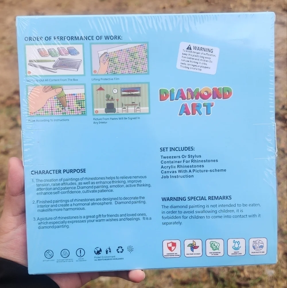 Genius maker Diamond Art Kits with Frame, 5D Diamond Art Kits